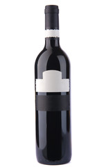 Wine bottle with label