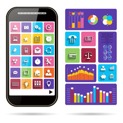 Infographic Concept - Vector Scheme with Icons.