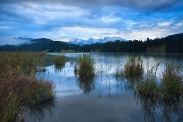 Fototapeta na wymiar Geroldsee lake in Alps