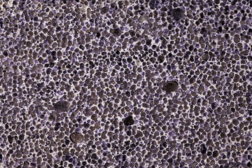 Fragment of gray pumice with pores