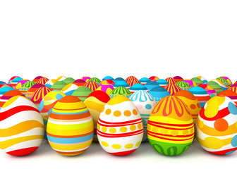 Easter eggs with space for text or image