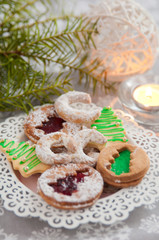 Gemischte Weihnachtsplätzchen
