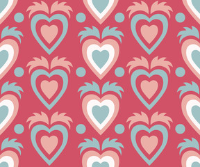 Obraz na płótnie Canvas hearts pattern