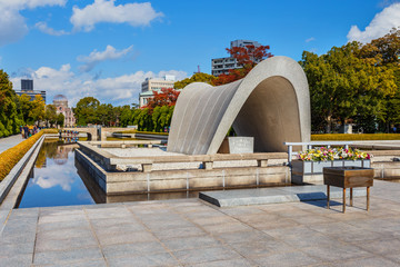 Obraz premium Cenotaph at Hiroshima Peace Park