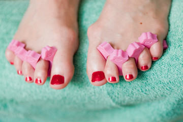 pedicure close up