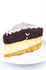 Brownie cheese cake