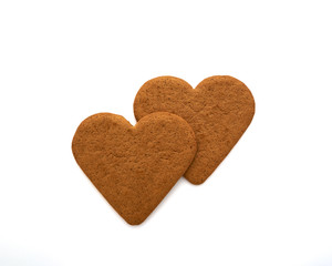 couple of homemade sweethearts on white