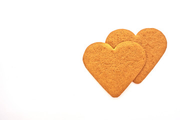couple of homemade sweethearts on white