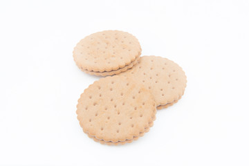 Sandwich biscuit isolate
