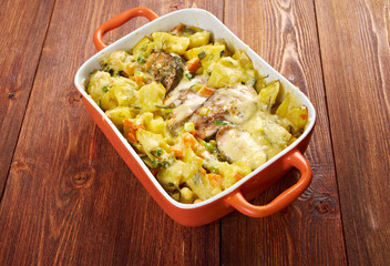 Baked trout with potatoes