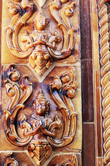 Sculpture measuring and the celestial - Temple Thailand.