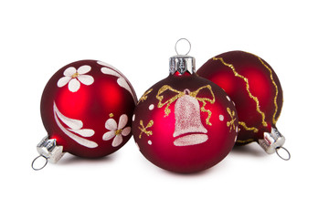 Red Christmas balls