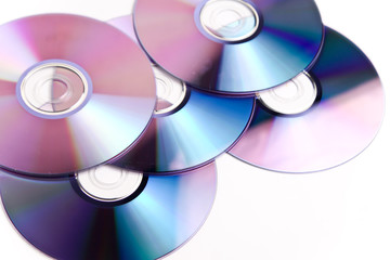 dvd disc isolated on white