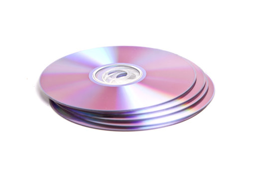 dvd disc isolated on white