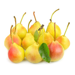 pears  isolated on white background
