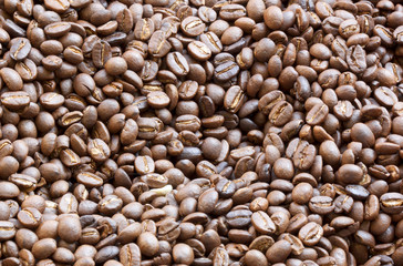 Roasted coffee beans