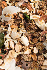 potpourri,dry flowers background texture