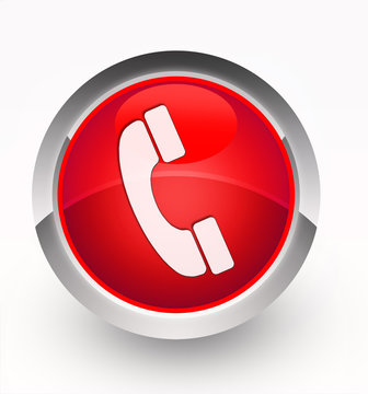 Knopf rot Kopfh&ouml;rer