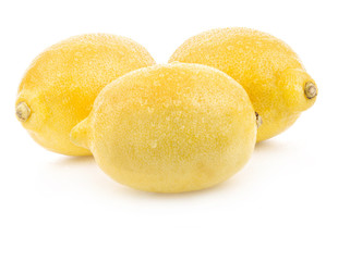 Lemons isolated on white background