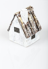 small house on white