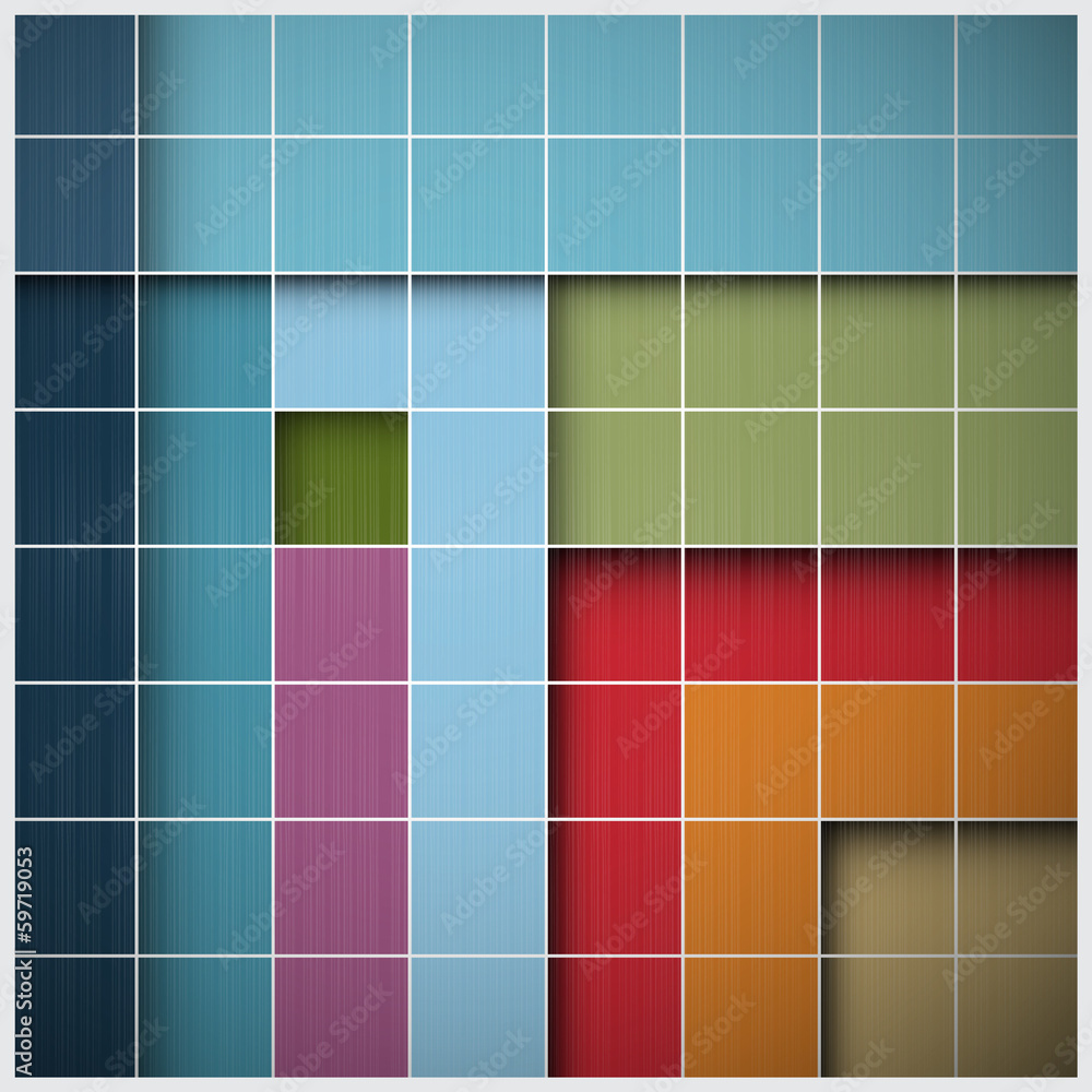 Poster abstract vector retro square background