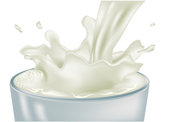 pouring milk