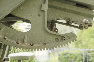 CANNON 90/53 MOD. 41- ITALIAN ARTILLERY WORLD WAR II: DETAIL OF