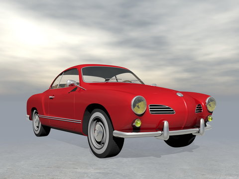 Vintage car - 3D render