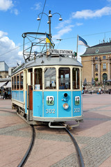 Historische Straßenbahn in Göteborg - obrazy, fototapety, plakaty