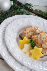 Fried CARP with almonds