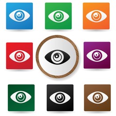 Eye symbol,Colorful version,vector