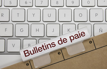 Bulletins de paie. Clavier
