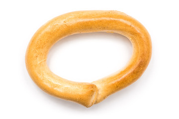 Crunchy Pretzel On White Background