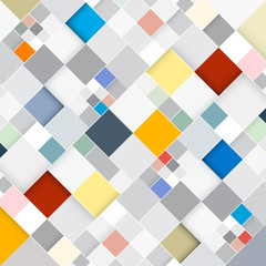 Abstract Vector Retro Square Background