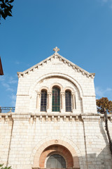 Fototapeta na wymiar Каталическая церковь в Иерусалиме