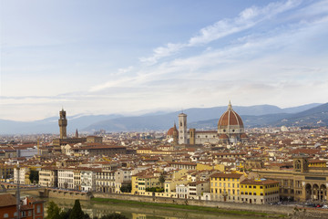 Fototapeta na wymiar Landscape Florence, Italy Cathedral Santa Maria