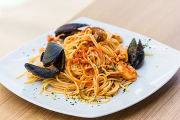Deurstickers Spaghetti allo scoglio © FPWing