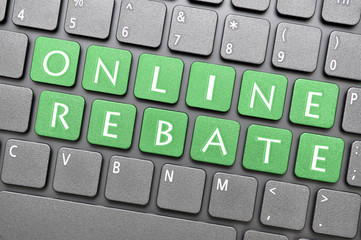 Online rebate on keyboard