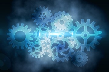 Cogs and wheels graphic