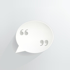 Quotations Speech Bubble Sign