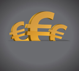 euro symbols and pocket illustration design