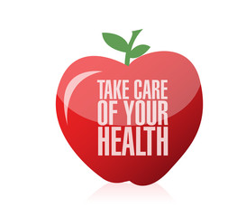 Obraz premium take care of your health illustration design