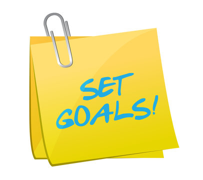 set goals post illustration design
