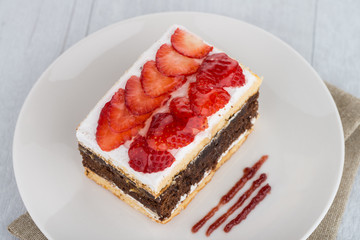 Chocolate strawberry cake