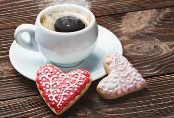 baked hearts for Valentine's day