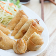 spring rolls fried
