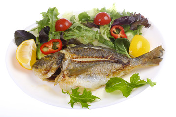 Gilthead bream with vegetables