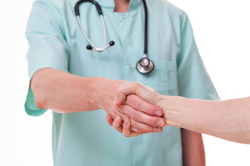 Doctor's handshake