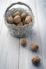 basket with nuts