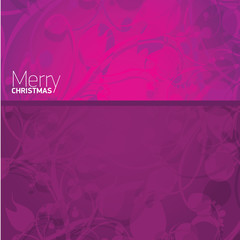 vector merry christmas decorative violet floral background.